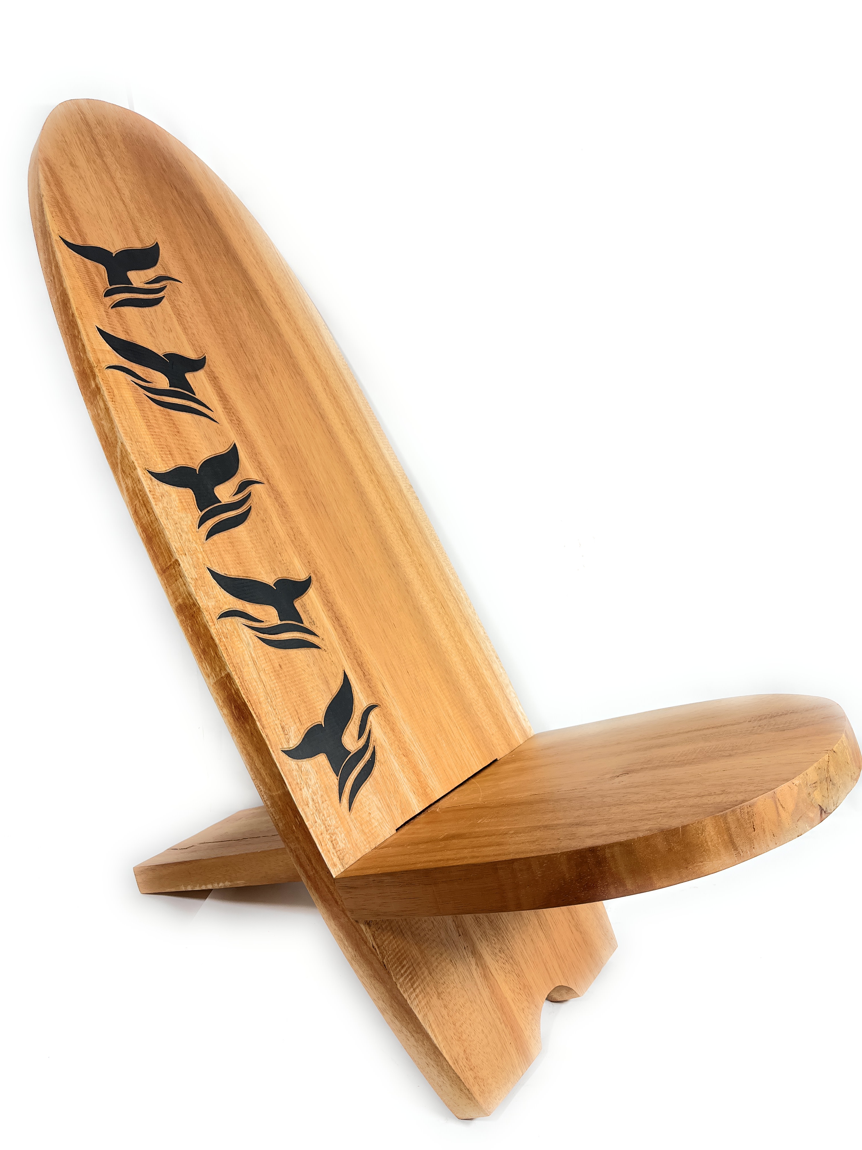 Surf Chair with Whale Tail 40 inch X 15 inch X 34 inch - Surf Decor | #pds23001d Surf Chair with Whale Tail 40 inch X 15 inch X 34 inch - Surf Decor | #pds23001d